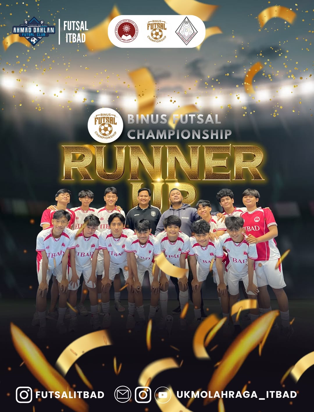 Futsal ITB Raih Juara 2 di Ajang Binus Futsal Championship 2026